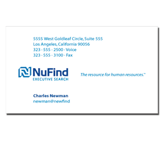 nufind business card by The Pen Rules